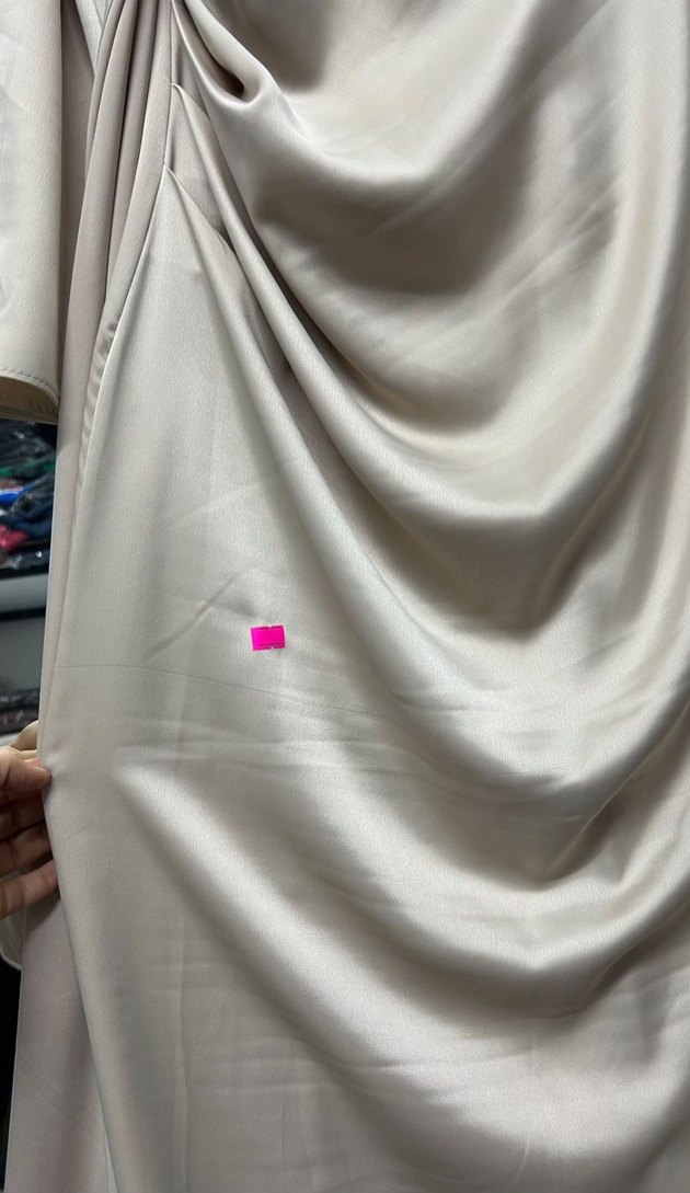 Bej Drapeli Uzun Abiye Elbise - Görsel 4