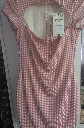 Zara Zara pembe pötikareli elbise