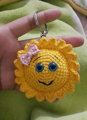 Amigurimi Güneş Anahtarlık