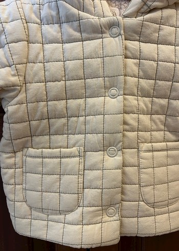 Zara suni yünlü kapitone ceket 6-9ay - Görsel 8