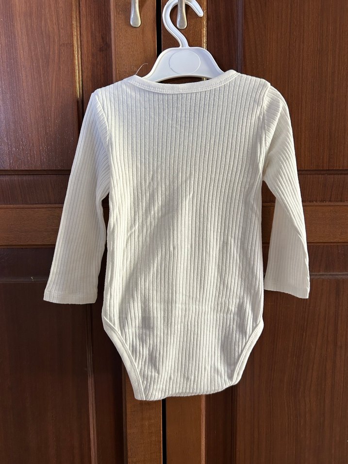2 ADET H&M 6-9 ay ribanali anvelop body - Görsel 2