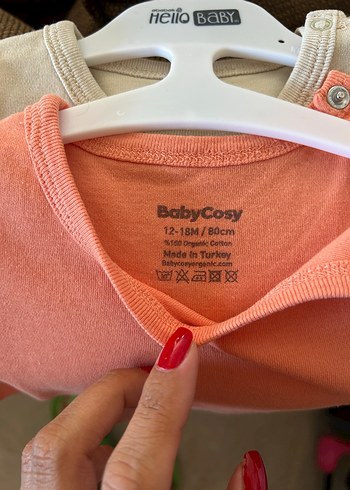 H&M BabyCosy Organik 2'li Kısa Kollu body