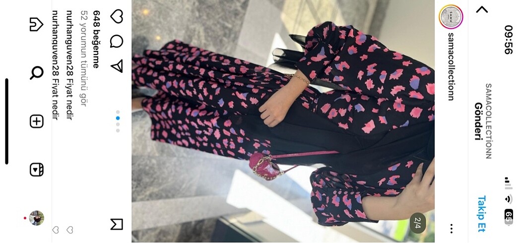 Pembe leopar elbise