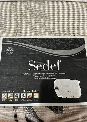 Beyaz Gri Modern Klasik Desenli Halı antibakteriyel halı - Görsel 5