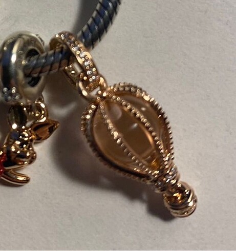Pandora Parıltılı Pembe Sıcak Hava Balonu Charm