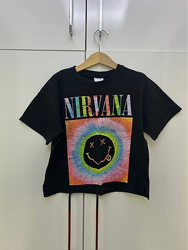 Zara Kız Çocuk Nirvana Siyah Tahirt
