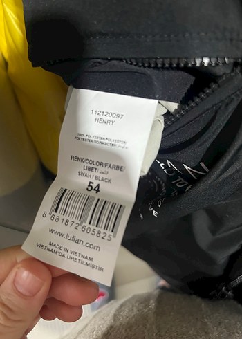 Sarı Astarlı Kürklü Siyah Kışlık erkek Mont - Görsel 4