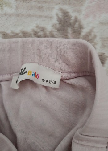 Kız Çocuk Bej Dantelli Rahat Kesim Tayt - Görsel 2