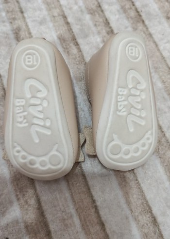 Kız Çocuk Bej Fırfırlı Babet - Görsel 3