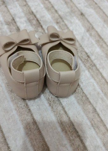 Kız Çocuk Bej Fırfırlı Babet - Görsel 2