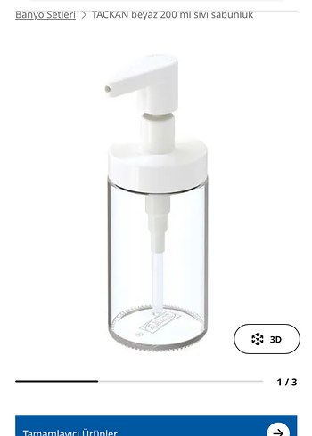 İkea cam şişe pompalı sabunluk 2'li Set - Görsel 5