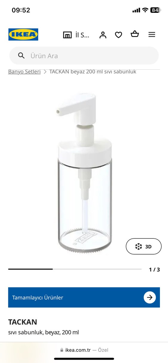 İkea cam şişe pompalı sabunluk 2'li Set - Görsel 5