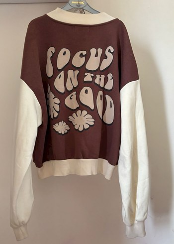 Bershka Kadın Kahverengi Bomber Ceket - Görsel 3