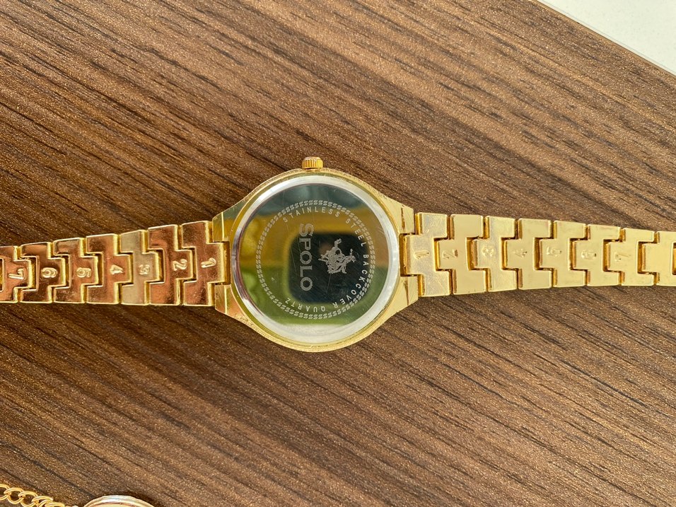 Spolo Altın Kadın Kol Saati bileklik seti - Görsel 4