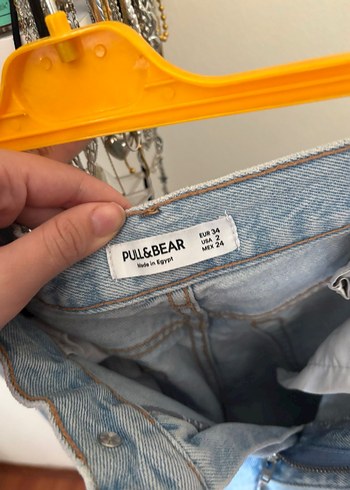 Mavi Pull and Bear Kadın Denim Pantolon - Görsel 4