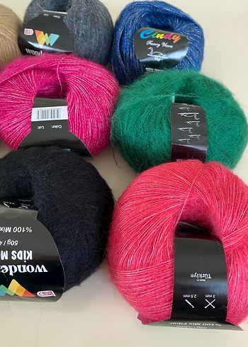 Wonderwool kids mohair örgü ipi - Görsel 8