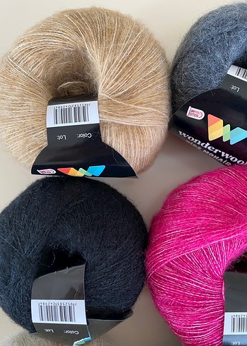 Wonderwool kids mohair örgü ipi - Görsel 6