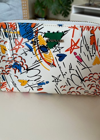 Matmazel Renkli Baskılı Kadın Fermuarlı Cüzdan - Görsel 4