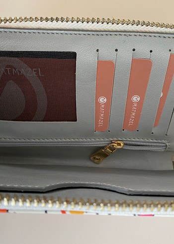 Matmazel Renkli Baskılı Kadın Fermuarlı Cüzdan - Görsel 2