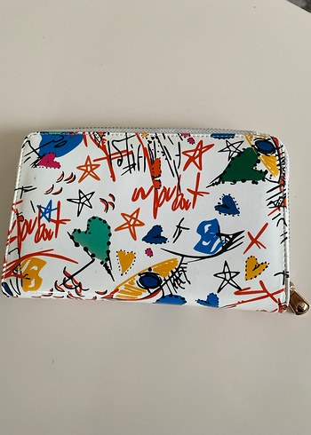 Matmazel Renkli Baskılı Kadın Fermuarlı Cüzdan - Görsel 5