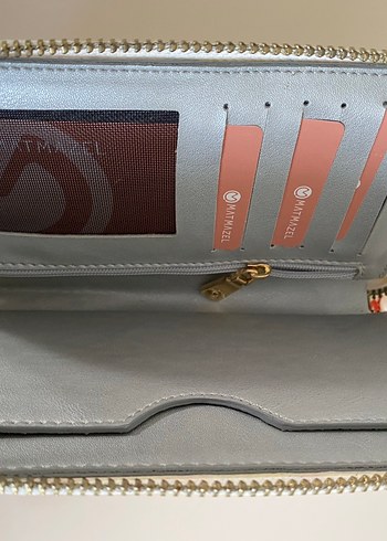 Matmazel Renkli Baskılı Kadın Fermuarlı Cüzdan - Görsel 3