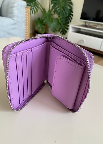 Pull and bear Hello Kitty Fermuarlı Mor Cüzdan - Görsel 3