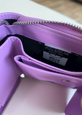 Pull and bear Hello Kitty Fermuarlı Mor Cüzdan - Görsel 4