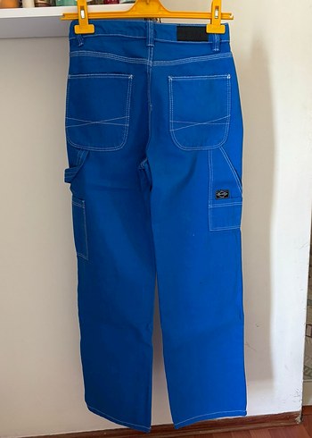 Bershka straight mavi pantolon - Görsel 4