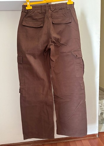 Bershka Kahverengi kargo Pantolon - Görsel 3