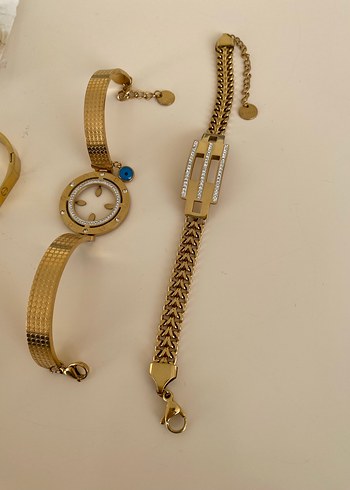 Gold Renkli çelik Kadın Bileklik - Görsel 2