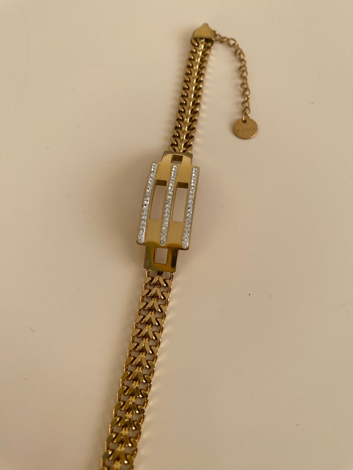 Gold Renkli çelik Kadın Bileklik - Görsel 3