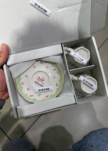 Lc waikiki home Pastel Renkli Beyaz Porselen Fincan Takımı