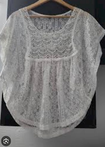 Kız Çocuk Dantel İşlemeli Bluz 11-12 yas - Görsel 6