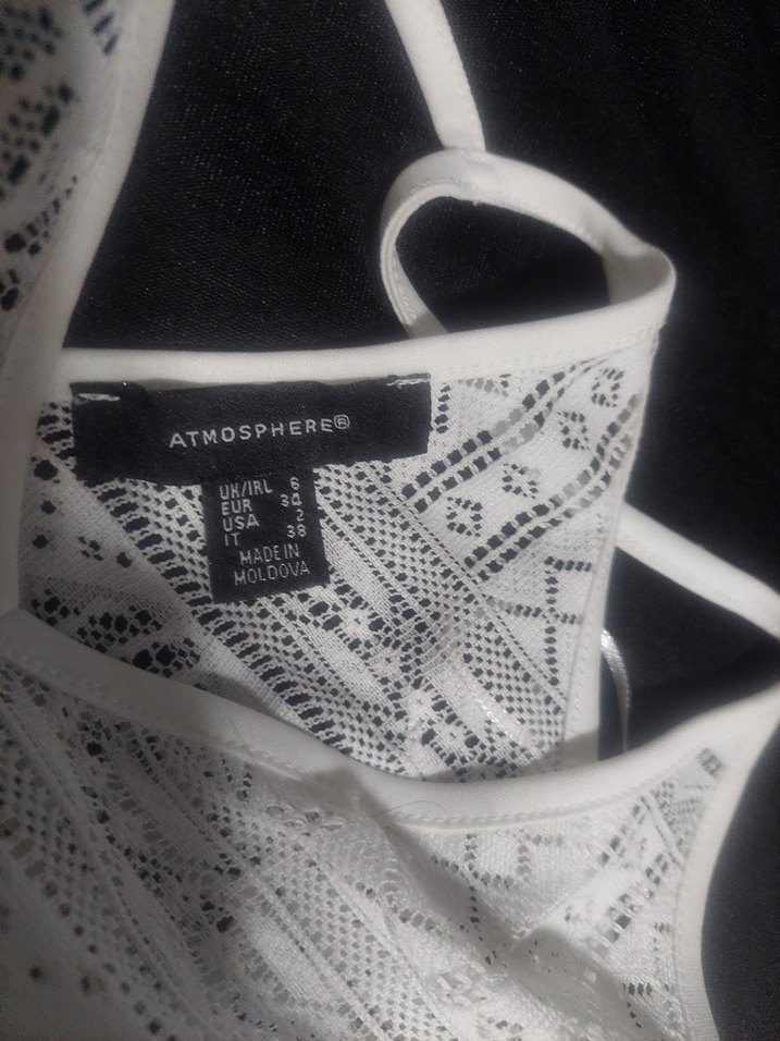 Beyaz Nakışlı Dantel bluz #atmosphere 34 beden - Görsel 5