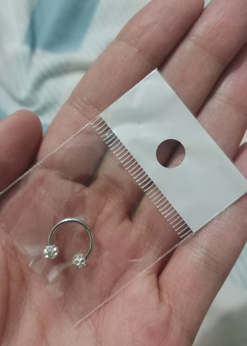 Taş Detaylı Kadın Kulak Manşeti titanyum - Görsel 3