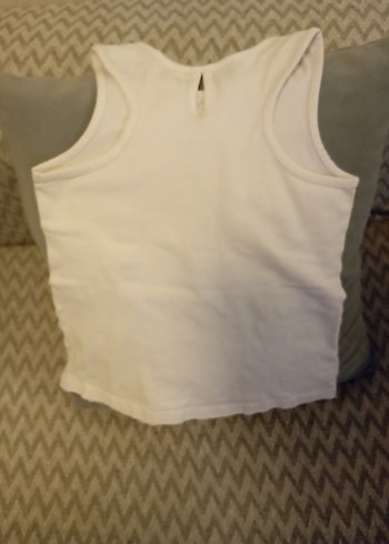 Beyaz Baskılı Çocuk Atlet - Görsel 2