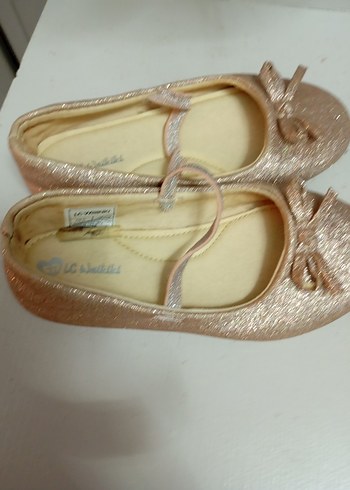 LCW STEPS Pembe Simli Fiyonk Detaylı Kız Babet - Görsel 4