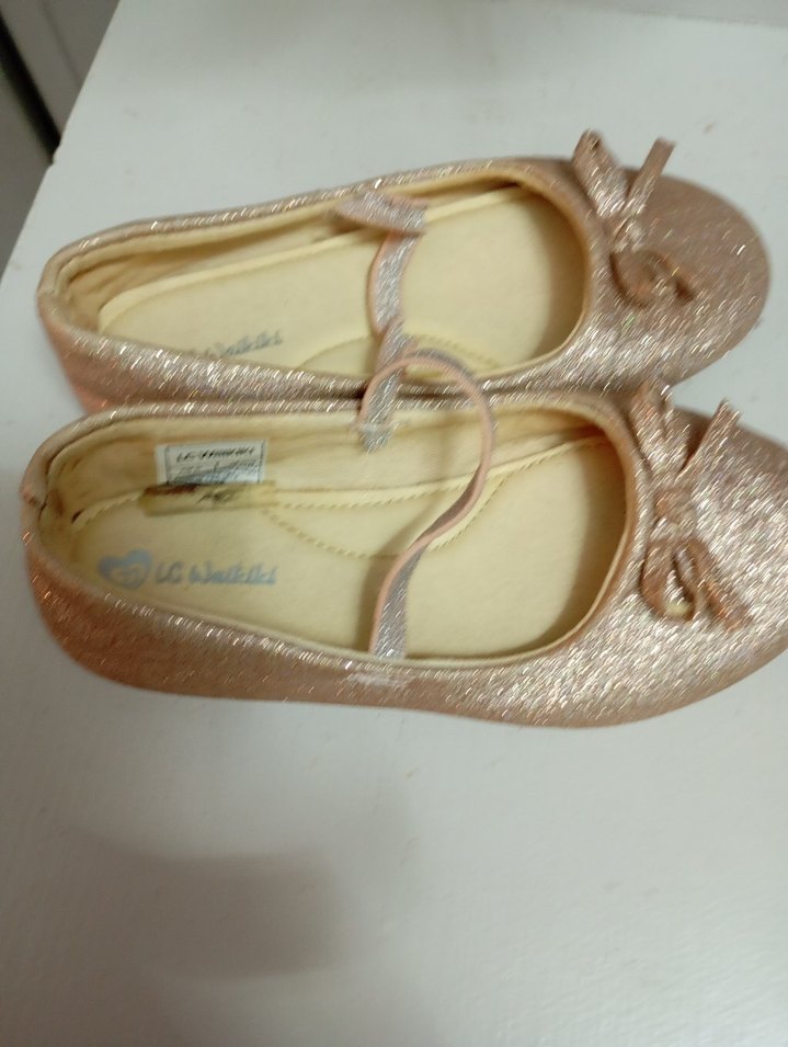 LCW STEPS Pembe Simli Fiyonk Detaylı Kız Babet - Görsel 4