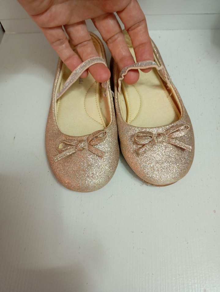 LCW STEPS Pembe Simli Fiyonk Detaylı Kız Babet - Görsel 3