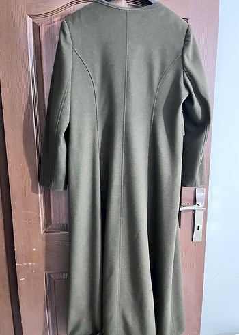 Nakış Detaylı Uzun haki Kadın Kaban - Görsel 6