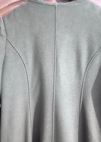 Nakış Detaylı Uzun haki Kadın Kaban - Görsel 3