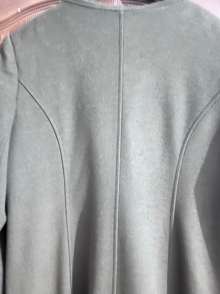 Nakış Detaylı Uzun haki Kadın Kaban - Görsel 3