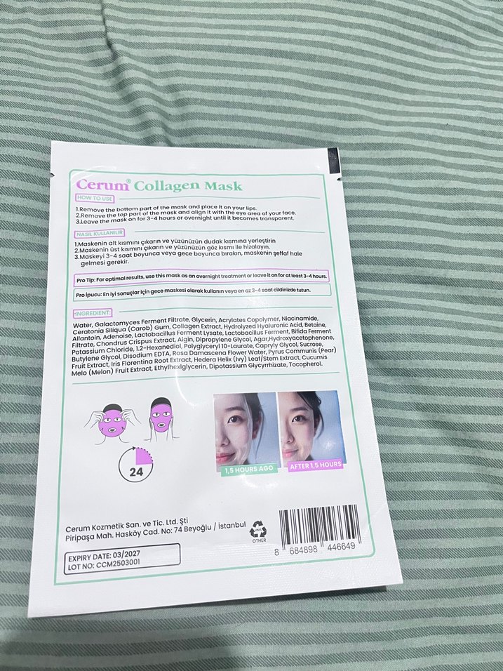 Cerum Kollajen Maskesi 34 ml - Görsel 2