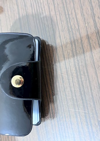 Yurtdışından ithal Kadın Siyah Rugan Deri Cüzdan ve Kartlık - Görsel 7