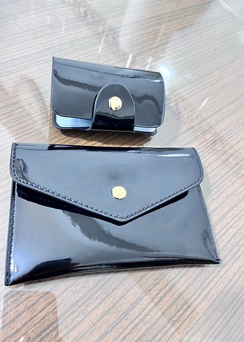 Yurtdışından ithal Kadın Siyah Rugan Deri Cüzdan ve Kartlık - Görsel 10