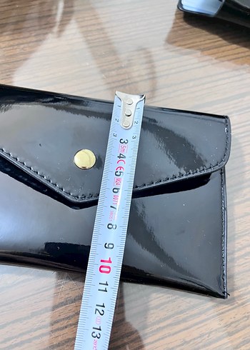 Yurtdışından ithal Kadın Siyah Rugan Deri Cüzdan ve Kartlık - Görsel 5
