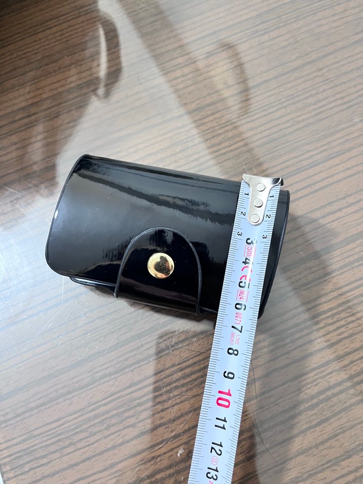 Yurtdışından ithal Kadın Siyah Rugan Deri Cüzdan ve Kartlık - Görsel 3