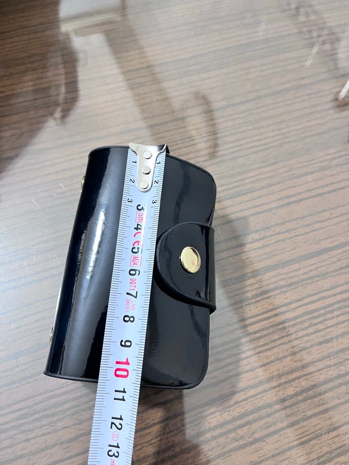 Yurtdışından ithal Kadın Siyah Rugan Deri Cüzdan ve Kartlık - Görsel 4