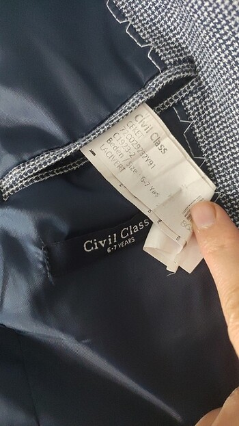 6 Yaş Beden lacivert Renk 6-7 yaş civil erkek çocuk ceket