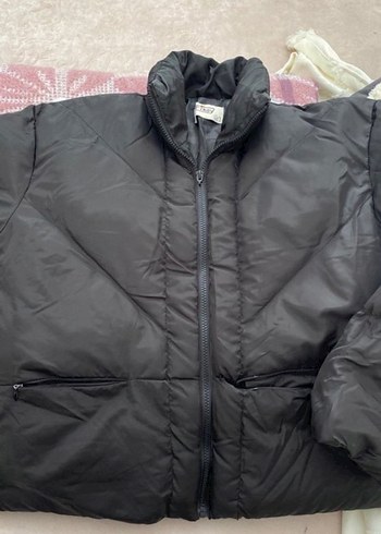 Kadın Siyah Kapitone Kısa Kışlık Mont - Görsel 3